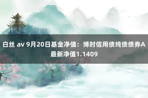 白丝 av 9月20日基金净值：博时信用债纯债债券A最新净值1.1409