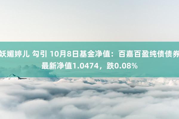 妖媚婷儿 勾引 10月8日基金净值：百嘉百盈纯债债券最新净值1.0474，跌0.08%