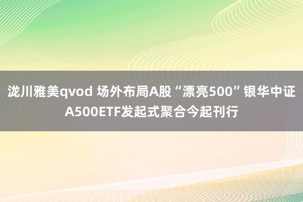 泷川雅美qvod 场外布局A股“漂亮500”银华中证A500ETF发起式聚合今起刊行