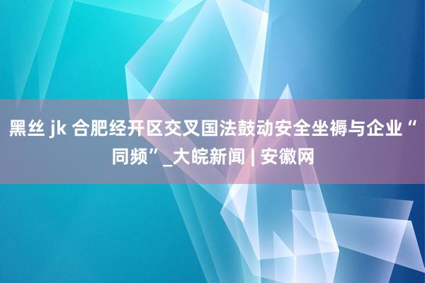 黑丝 jk 合肥经开区交叉国法鼓动安全坐褥与企业“同频”_大皖新闻 | 安徽网