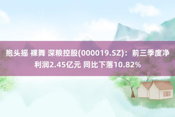 抱头摇 裸舞 深粮控股(000019.SZ)：前三季度净利润2.45亿元 同比下落10.82%