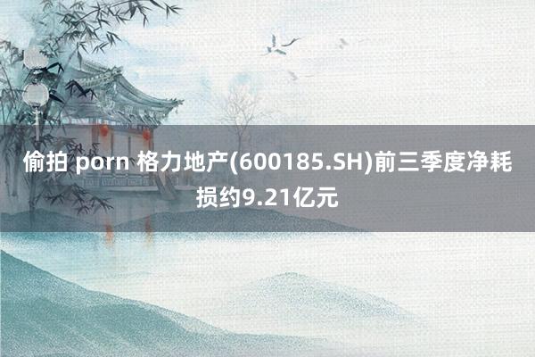 偷拍 porn 格力地产(600185.SH)前三季度净耗损约9.21亿元