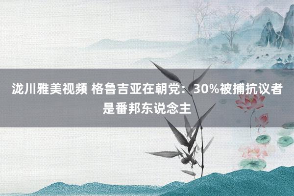 泷川雅美视频 格鲁吉亚在朝党：30%被捕抗议者是番邦东说念主