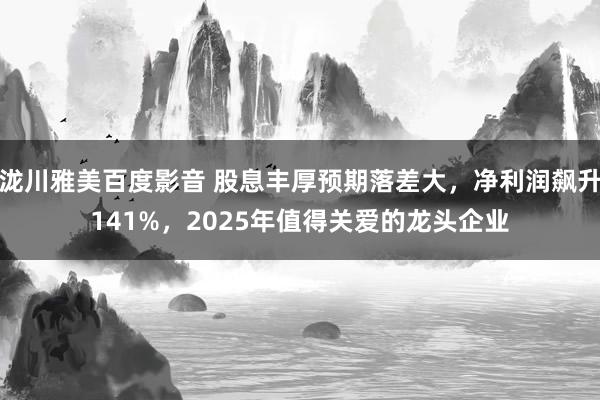 泷川雅美百度影音 股息丰厚预期落差大，净利润飙升141%，2025年值得关爱的龙头企业