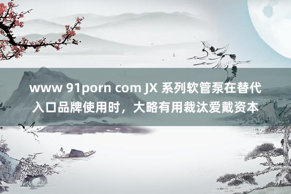 www 91porn com JX 系列软管泵在替代入口品牌使用时，大略有用裁汰爱戴资本