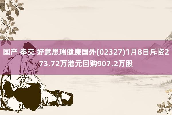 国产 拳交 好意思瑞健康国外(02327)1月8日斥资273.72万港元回购907.2万股