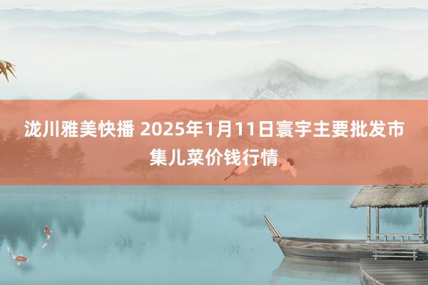 泷川雅美快播 2025年1月11日寰宇主要批发市集儿菜价钱行情