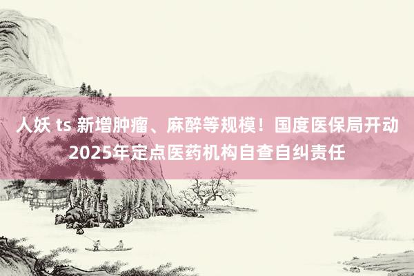 人妖 ts 新增肿瘤、麻醉等规模！国度医保局开动2025年定点医药机构自查自纠责任