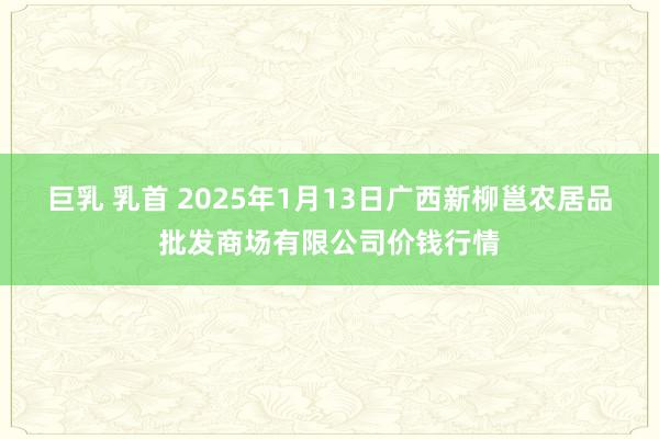 巨乳 乳首 2025年1月13日广西新柳邕农居品批发商场有限公司价钱行情